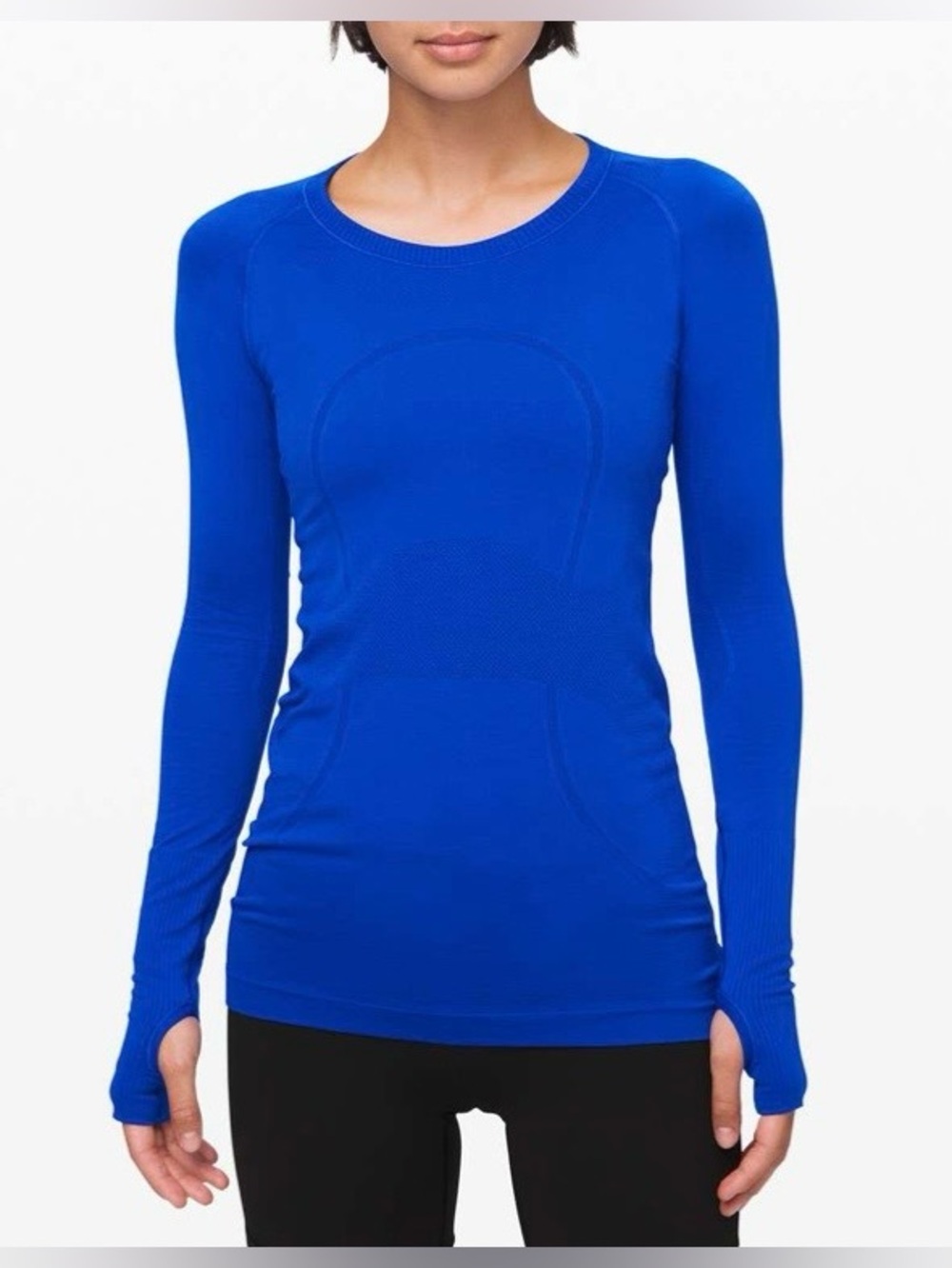 Lululemon Swiftly Tech Long Sleeve Crew, size 8, Cerulean Blue, 
#222